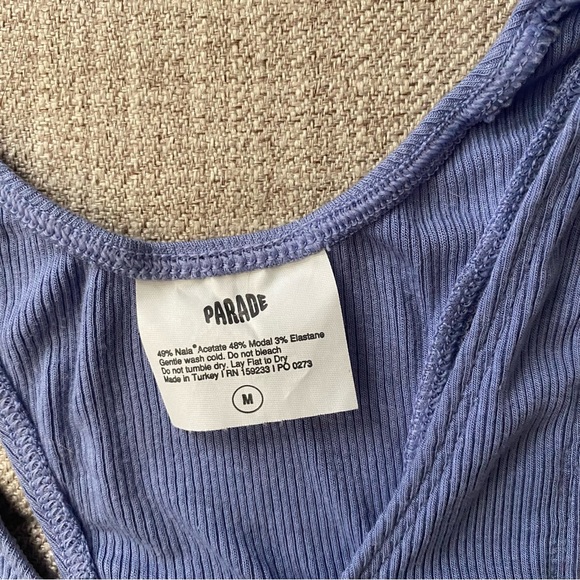 SOLD PARADE Hi-neck Ribbed Tank - Picture 4 of 4